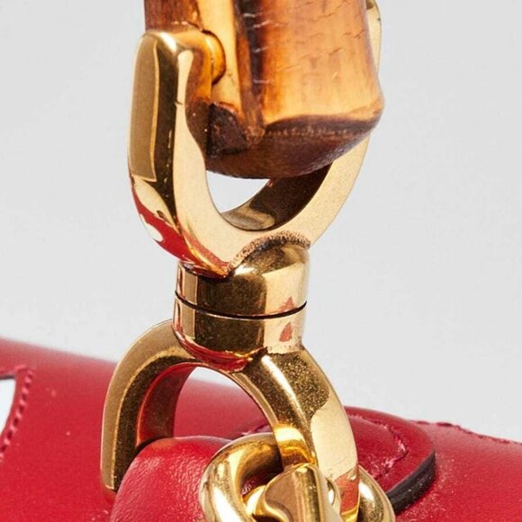 Gucci Multicolor Leather Lovelight Bamboo Top Handle 1947 Small Bag - Picture 6 of 12